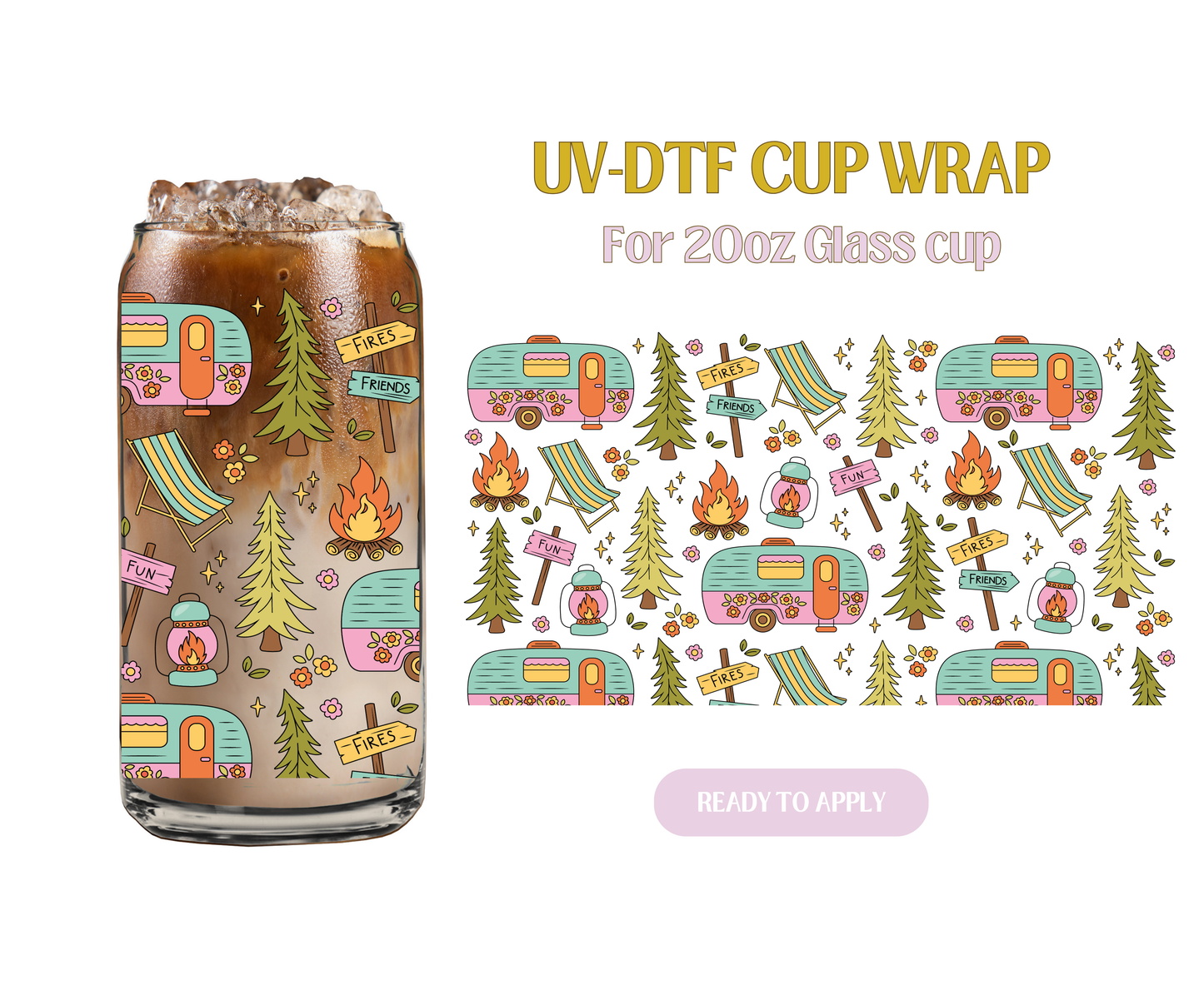 Little Escape 20oz UV-DTF Wrap
