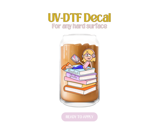 Liz Bookish Girlie UV-DTF Decal
