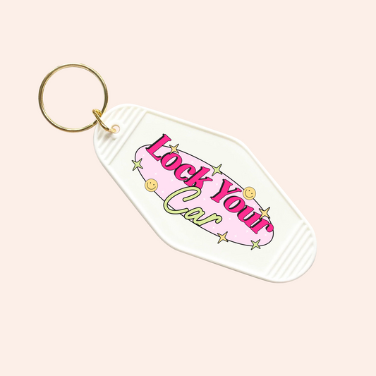 Lock You Car UV-DTF Keychain