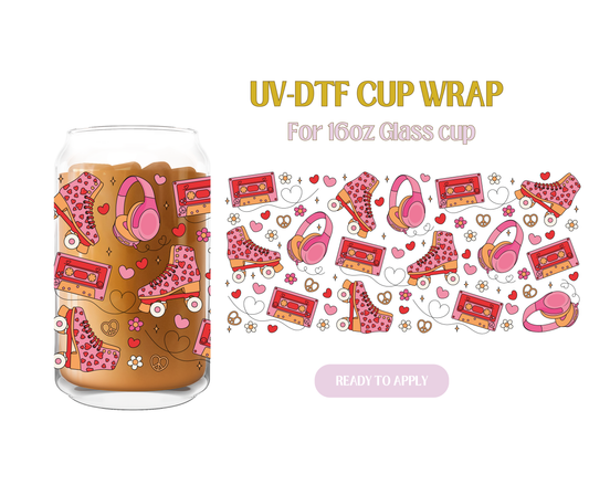 Loveer and Roller Skates UV-DTF Wrap