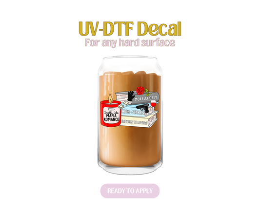 Mafia Romance Bookstack UV-DTF Decal