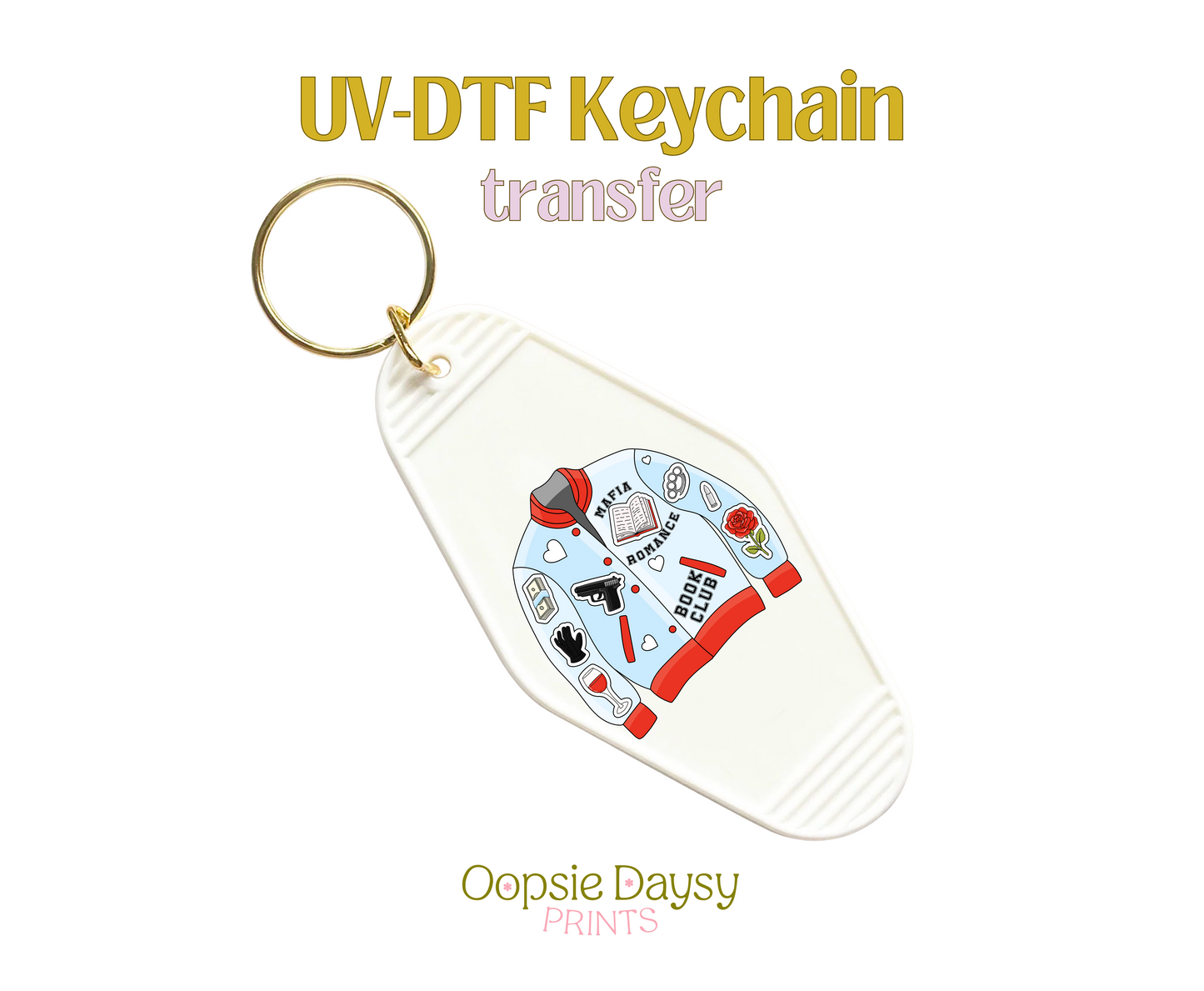 Mafia Romance Jacket UV-DTF Keychain