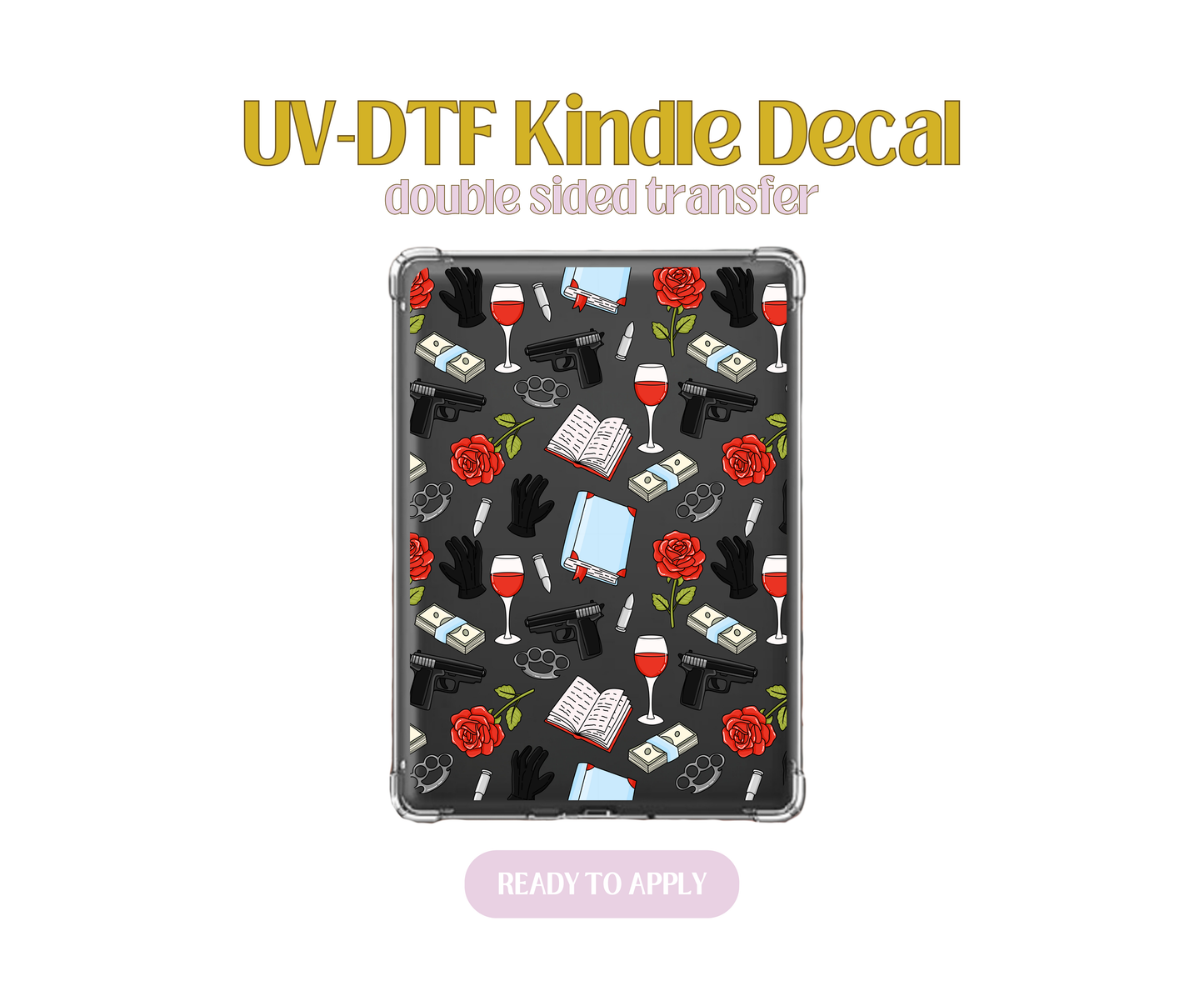 Mafia Romance UV-DTF Kindle Decals