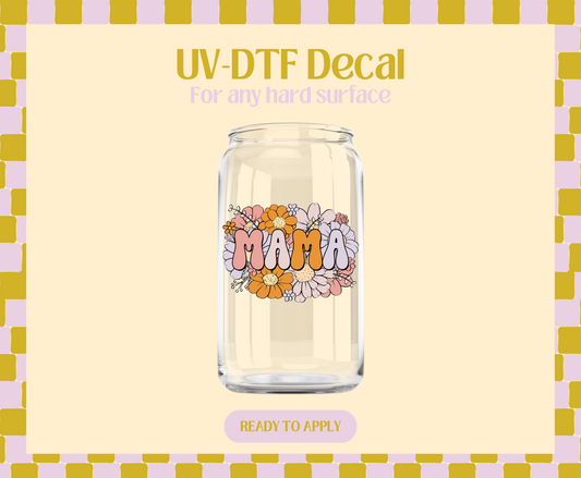 Mama Floral UV-DTF Decal