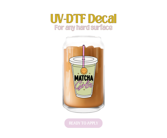 Matcha Girlie UV-DTF Decal