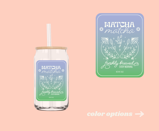 Matcha Label UV-DTF Decal