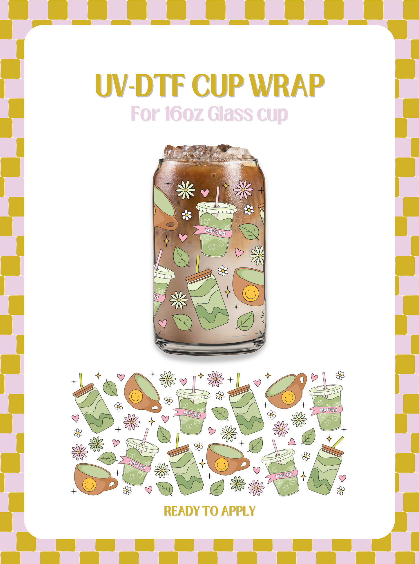 Matcha Lover UV-DTF Wrap