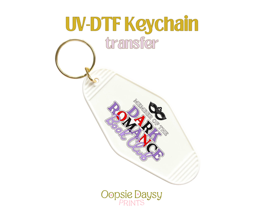 Member of  The Dark Mystery Romance Book Club UV-DTF Keychain