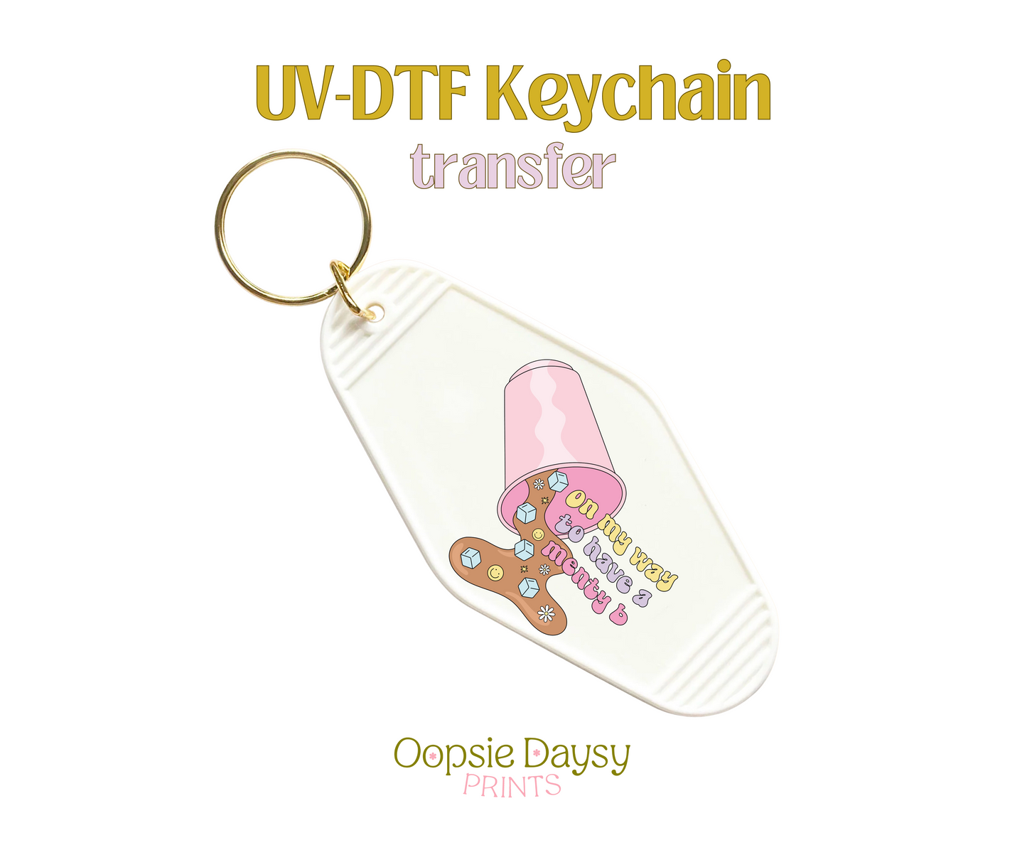 Menty B UV-DTF Keychain