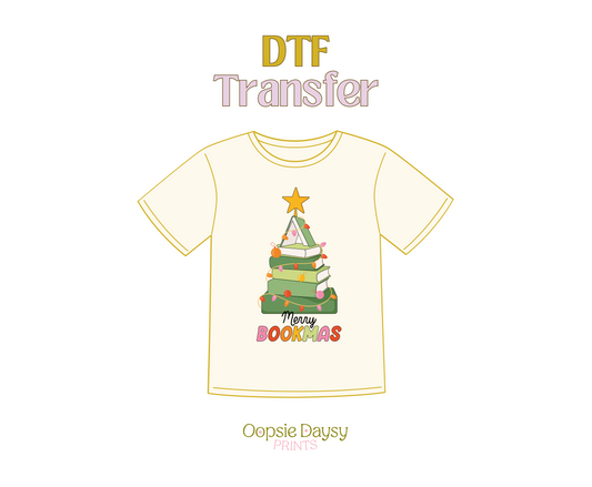 Merry Bookmas DTF Transfer