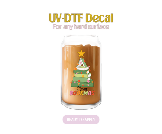 Merry Bookmas UV-DTF Decal