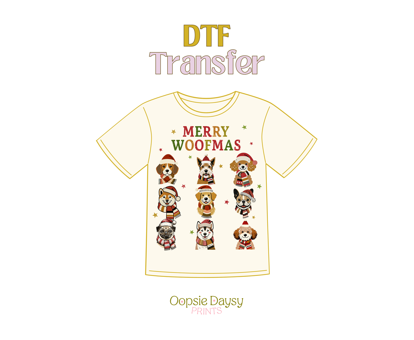 Merry Woofmas DTF Transfer