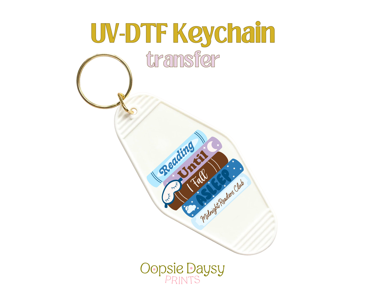 Midnight Readers Club UV-DTF Keychain