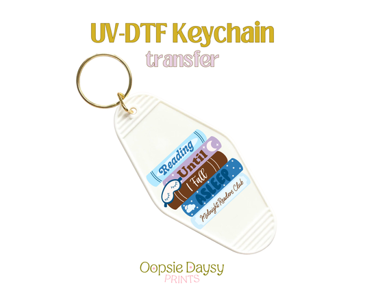 Midnight Readers Club UV-DTF Keychain