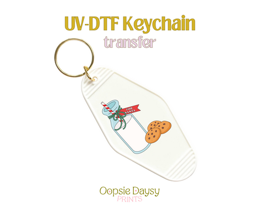 Milk & Cookies UV-DTF Keychain