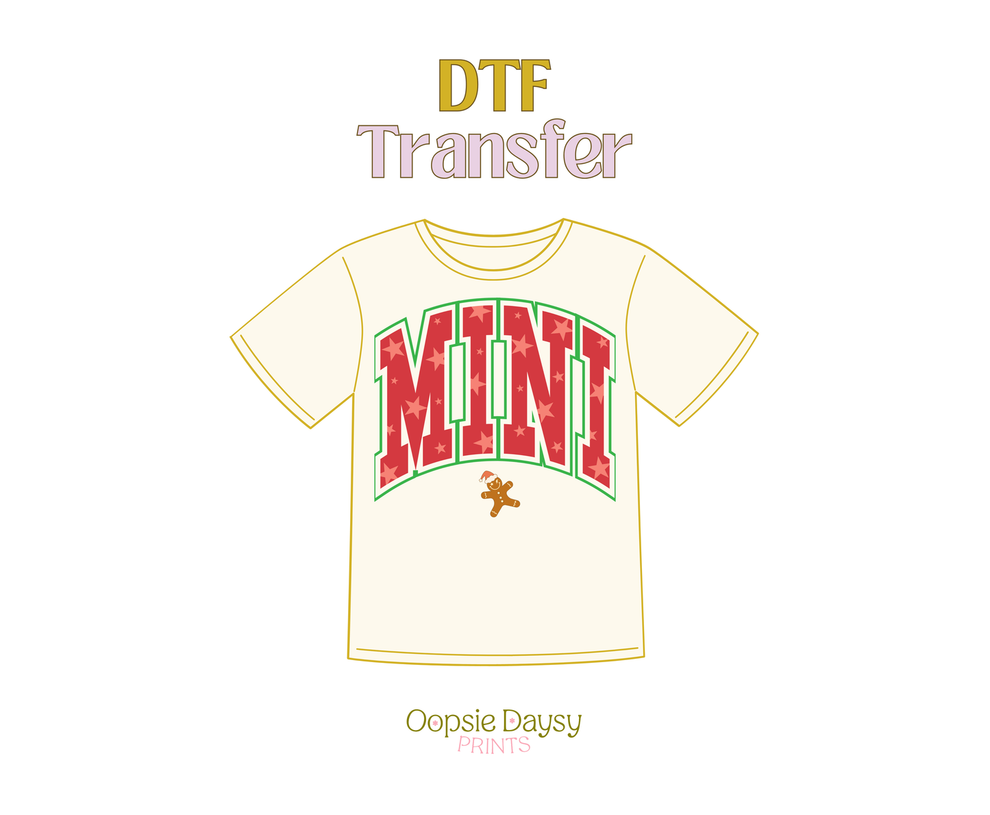 Mini Red Xmas DTF Transfer