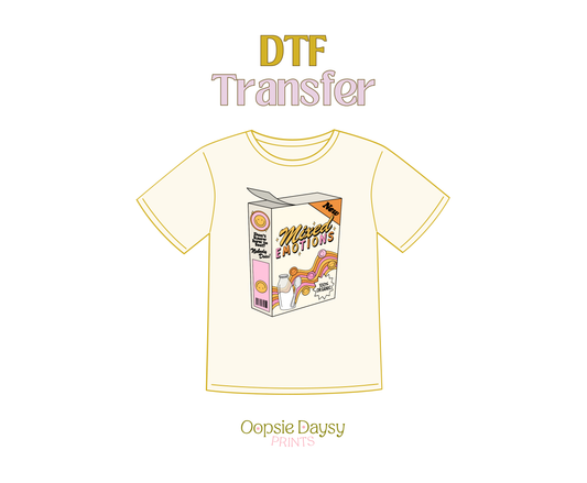 Mixed Emotions Cereal DTF Transfer