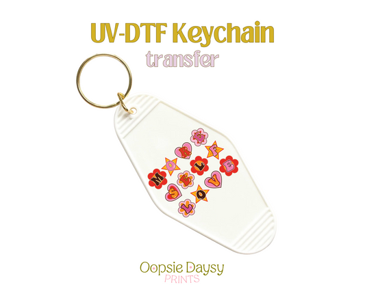 More Self Love XoXo UV-DTF Keychain