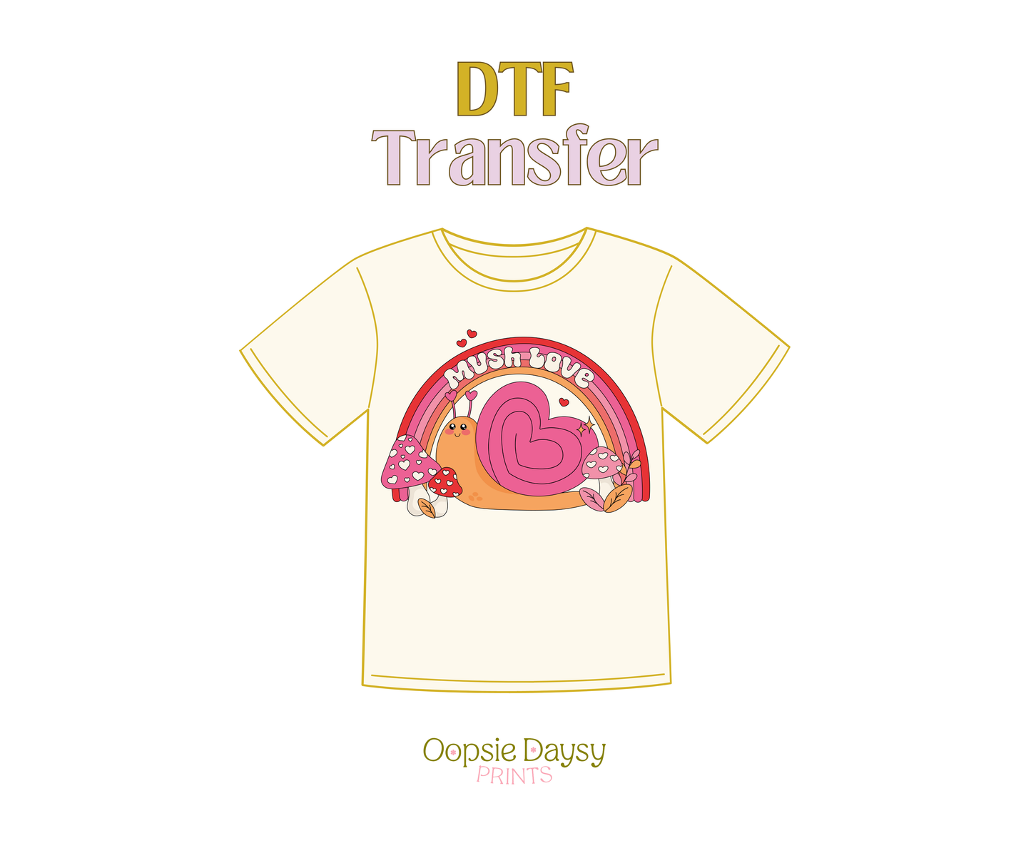 Love You Beary Much DTF Transfer