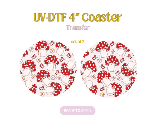 Mush Plush UV-DTF 4" Coaster