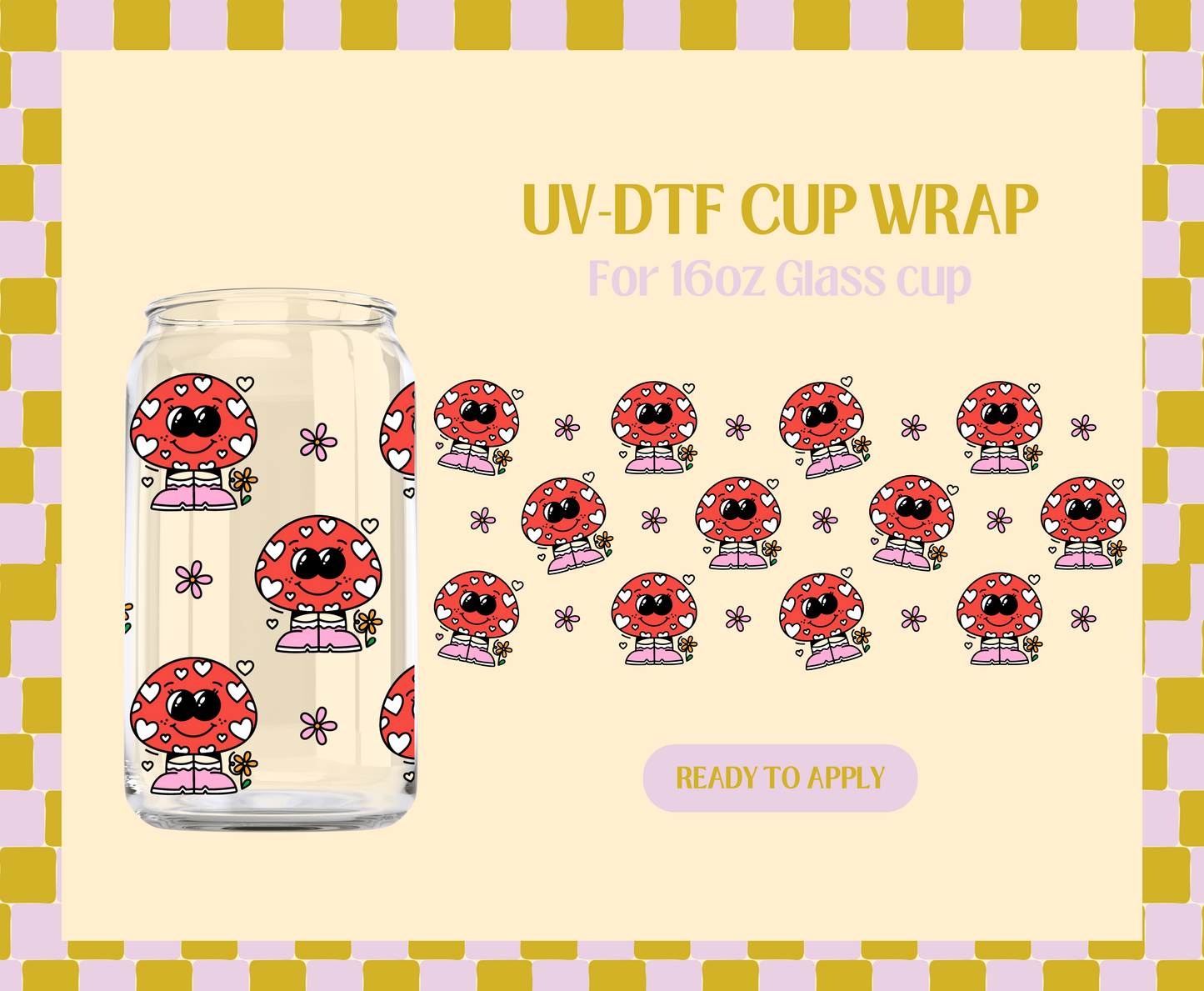 Mushie Character UV-DTF Wrap