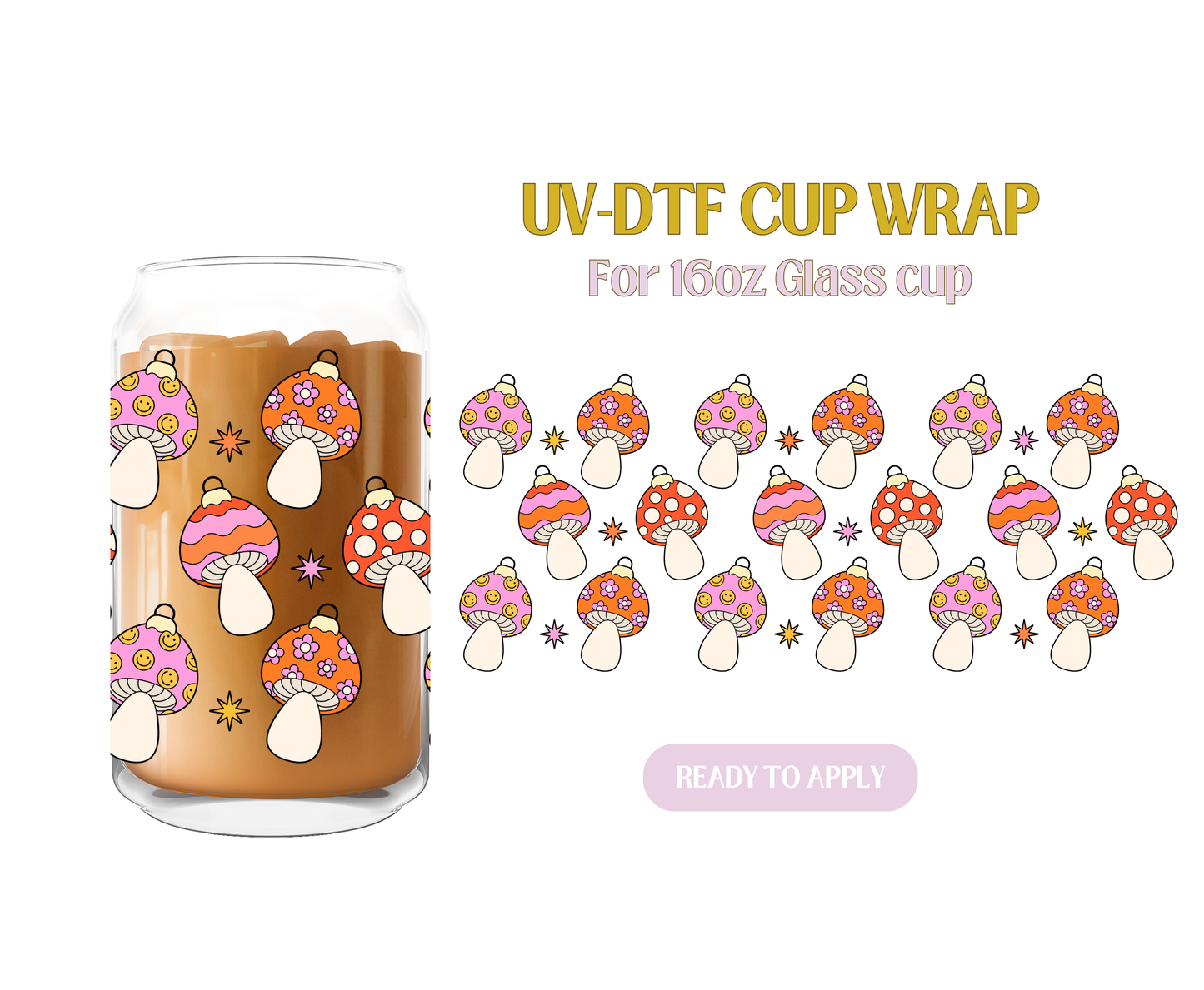 Mushie Ornaments UV-DTF Wrap