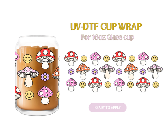 Mushroom Forage UV-DTF Wrap