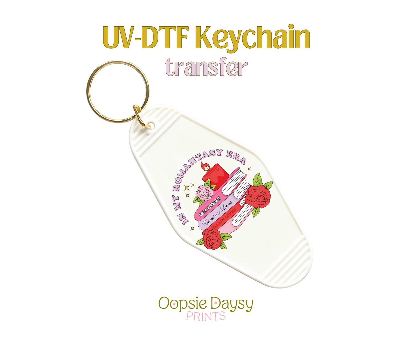 My Romantasy Era UV-DTF Keychain