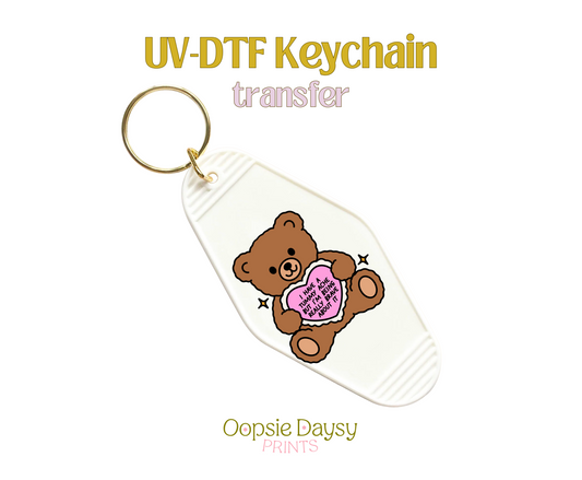 My Tummy Hurts UV-DTF Keychain