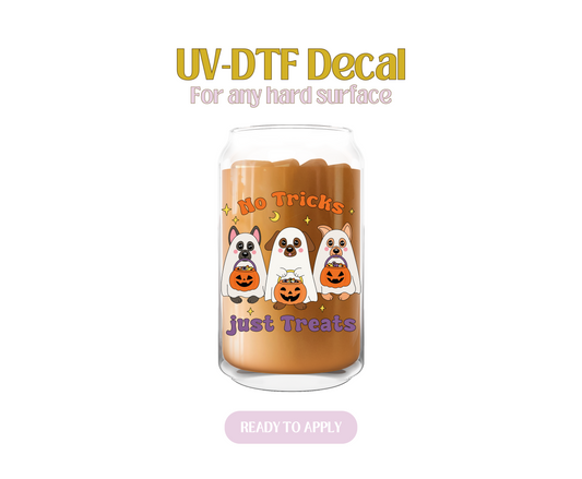 No Tricks Just Treats UV-DTF Decal