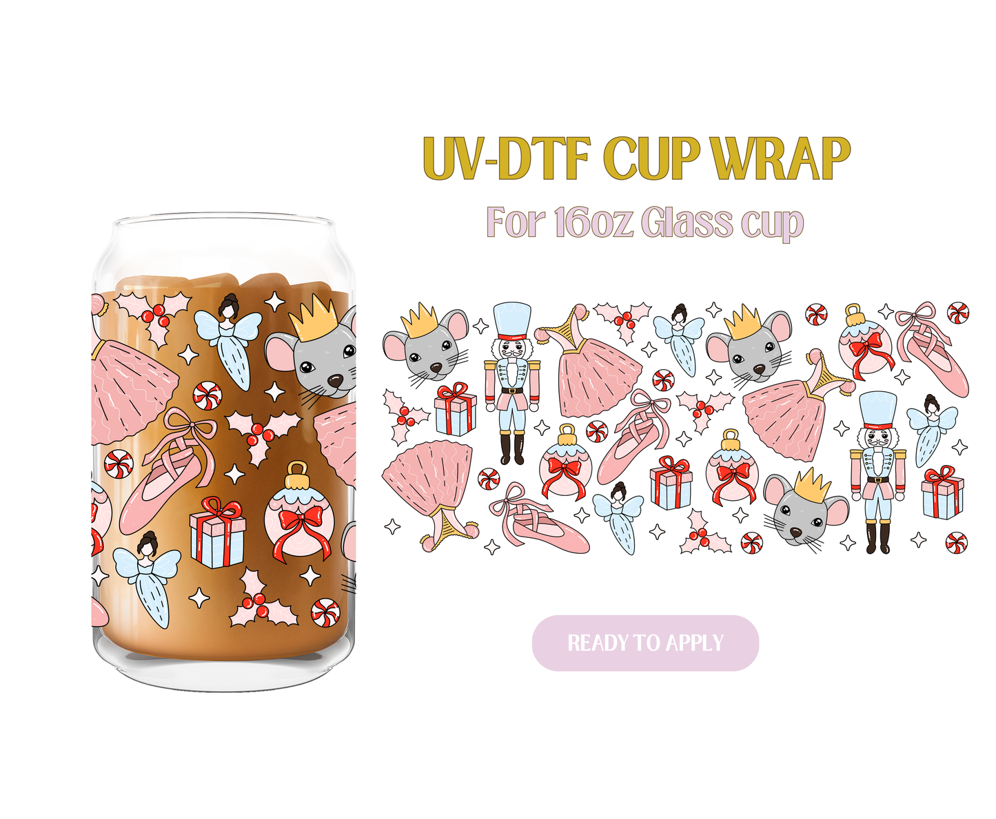 Nut Cracker UV-DTF Wrap