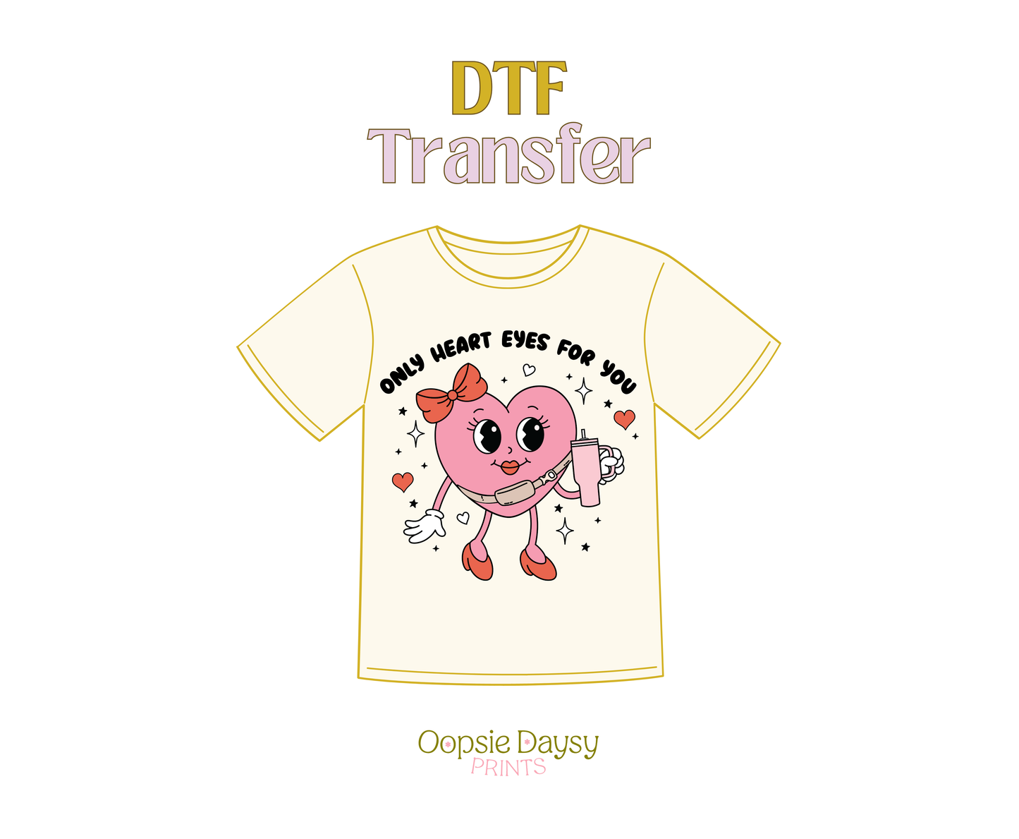 Only for You Doodle DTF Transfer