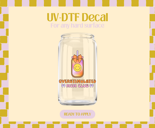 Overstimulated MC Cup UV-DTF Decal