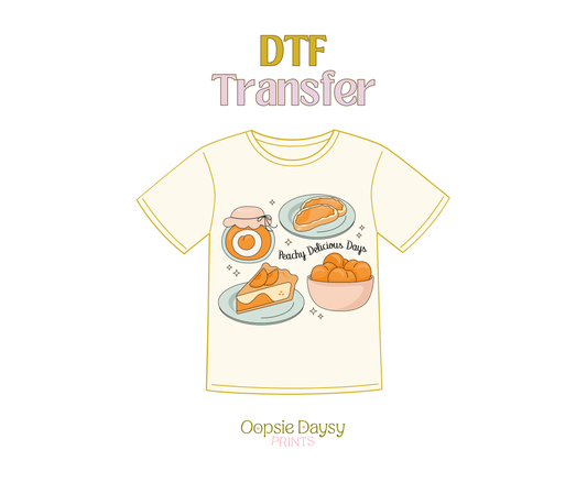 Peachy Delicious DTF Transfer