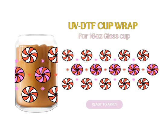 Peppermints UV-DTF Wrap