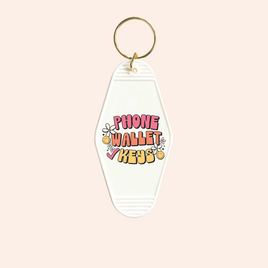 Phone Wallet Keys UV-DTF Keychain