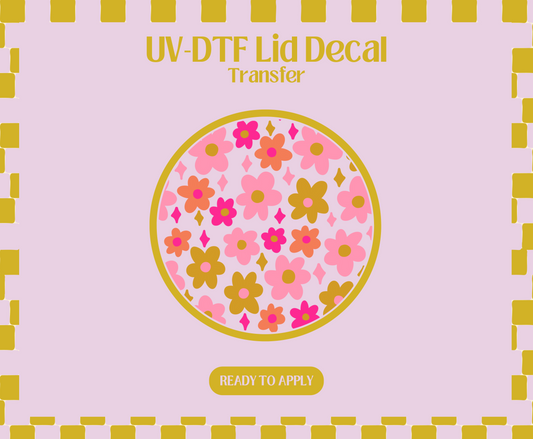 Pink Doodles UV-DTF Lid Decal