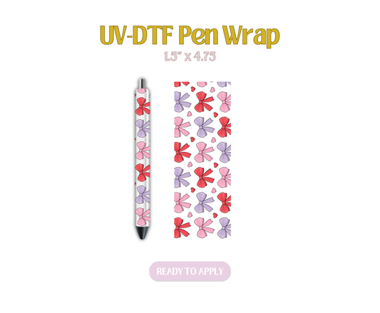 Pinky Bows UV-DTF Pen Wraps