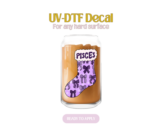 Pisces Stocking UV-DTF Decal