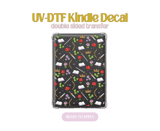 Powerless Bookish UV-DTF Kindle Decals