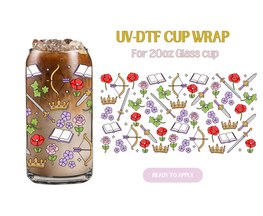 Powerless Bookish 20oz UV-DTF Wrap