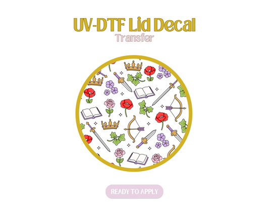 Powerless Bookish UV-DTF Lid Decal