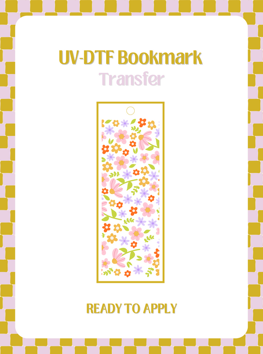 Pretty Florals UV-DTF Bookmark