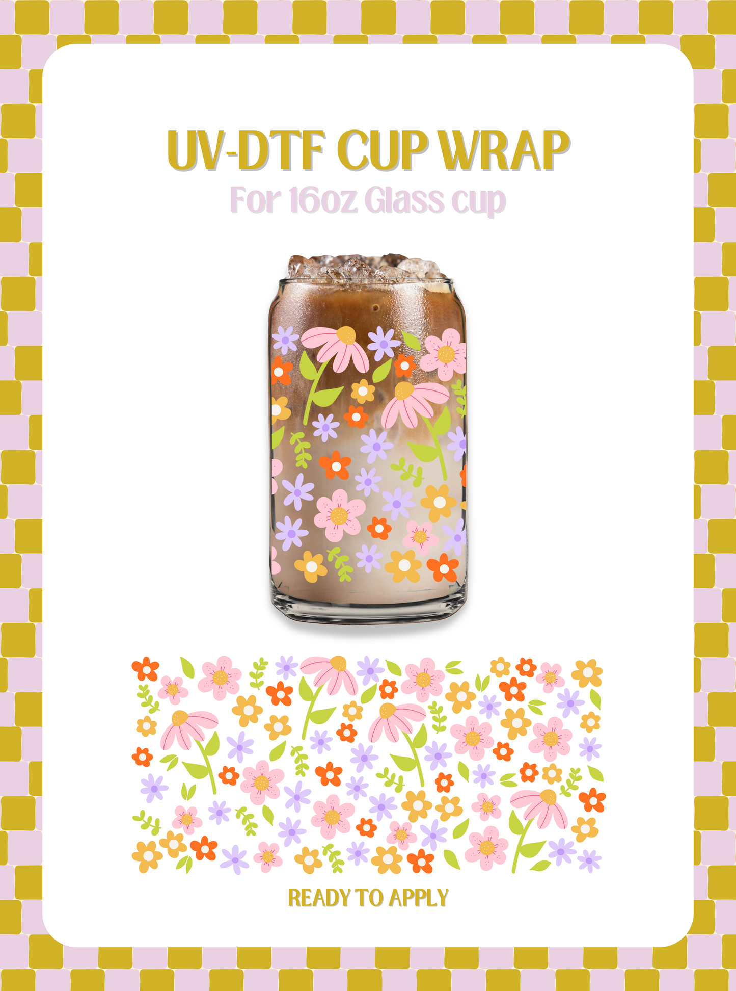 Pretty Florals UV-DTF Wrap