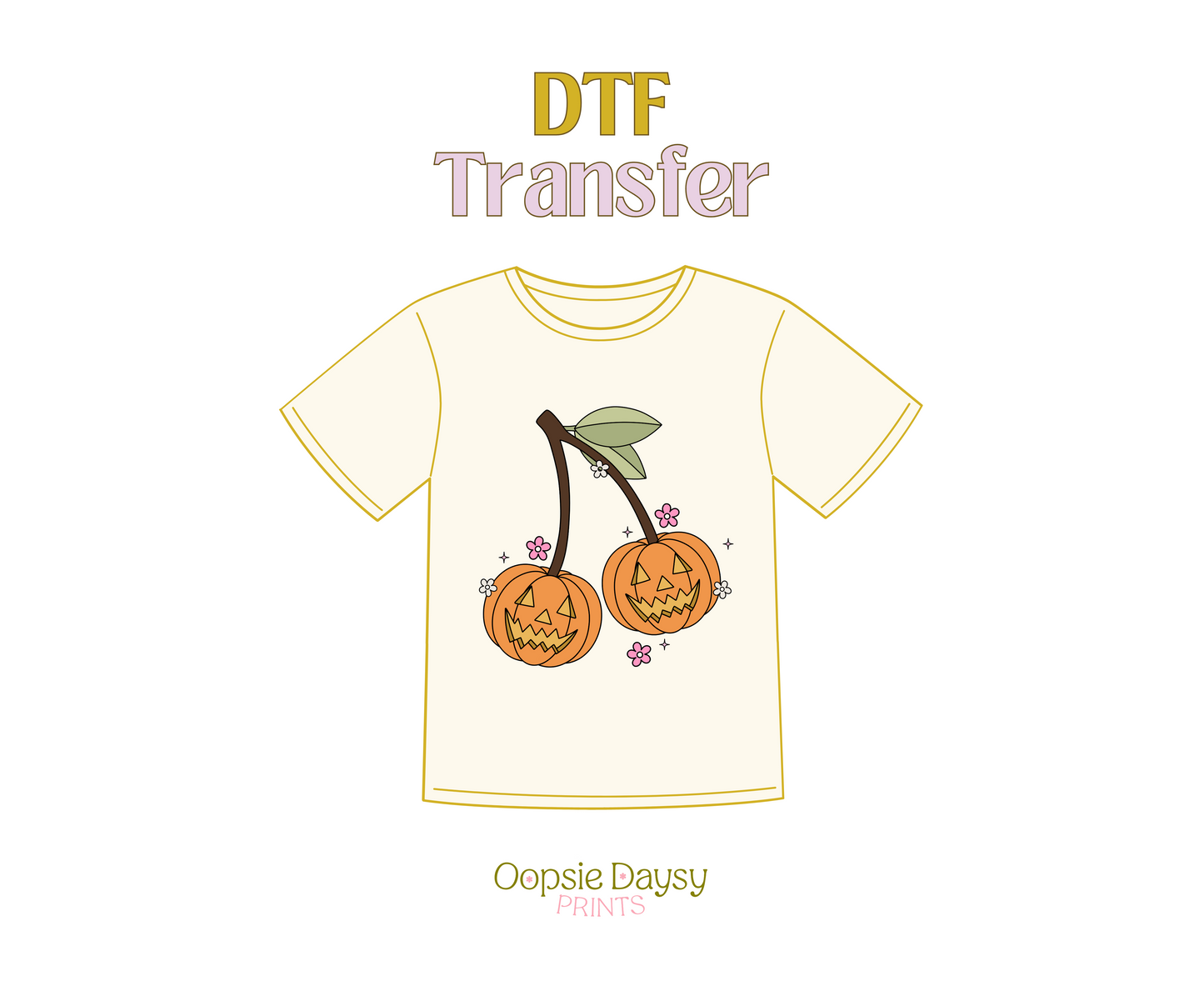 Pumpkin Cherries DTF Transfer