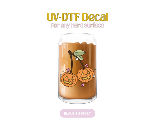 Pumpkin Cherries UV-DTF Decal