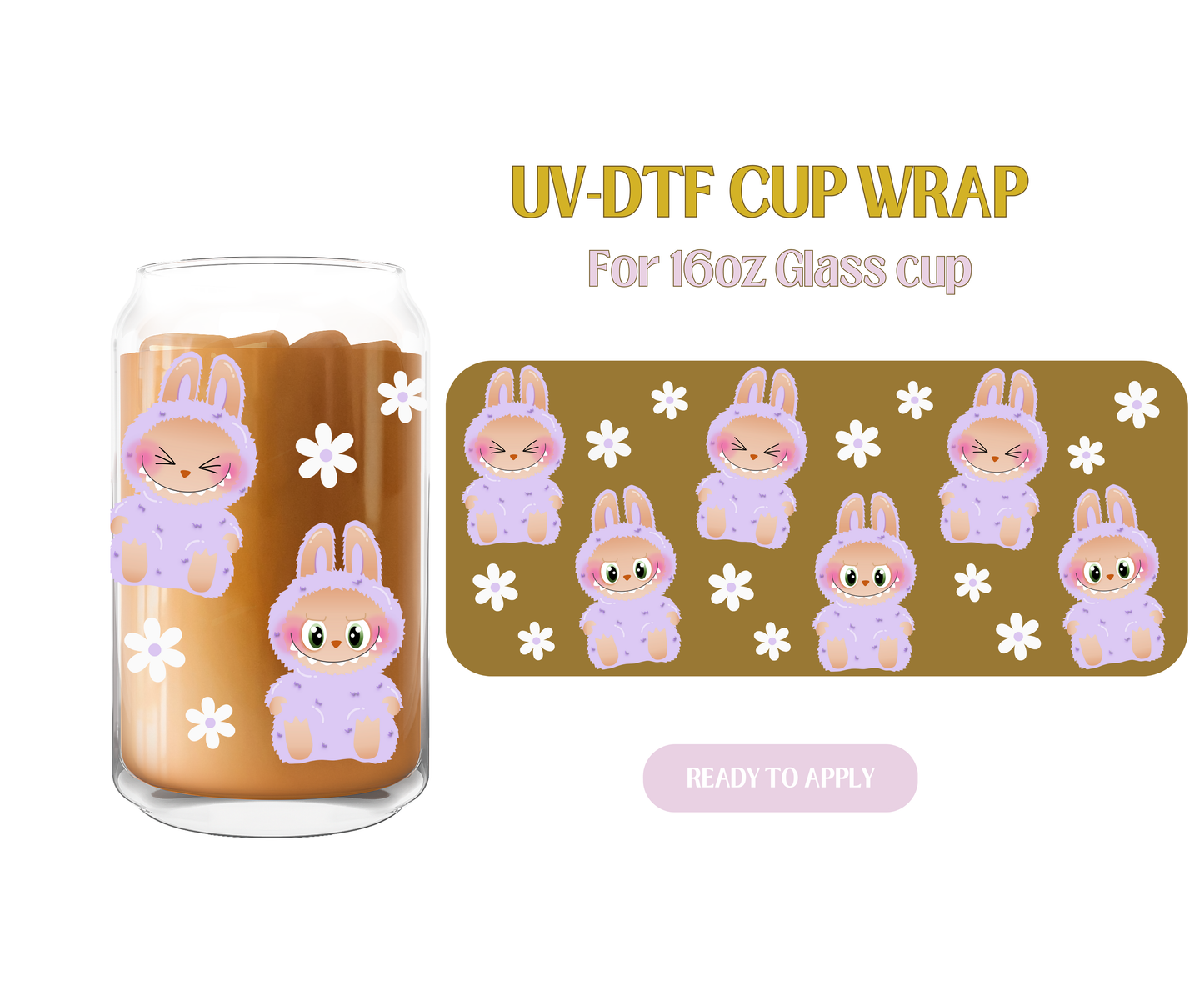 Purple Bubu UV-DTF Wrap