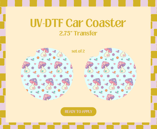 Purple Create your own magic UV-DTF Car Coaster