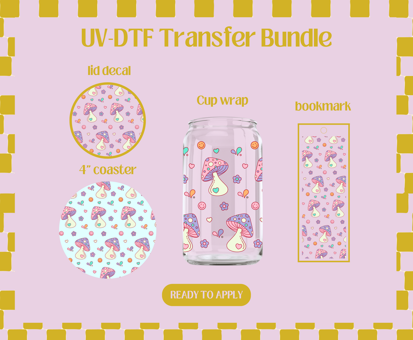 Purple Create your own magic UV-DTF Transfer Bundle