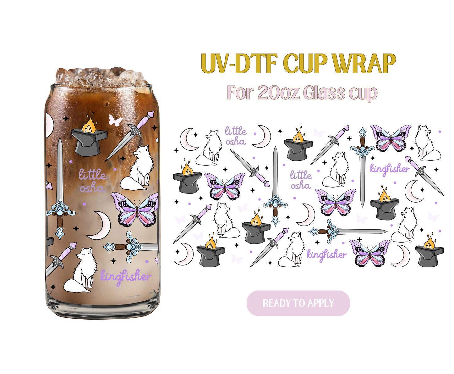 Quick Silver 20oz UV-DTF Wrap